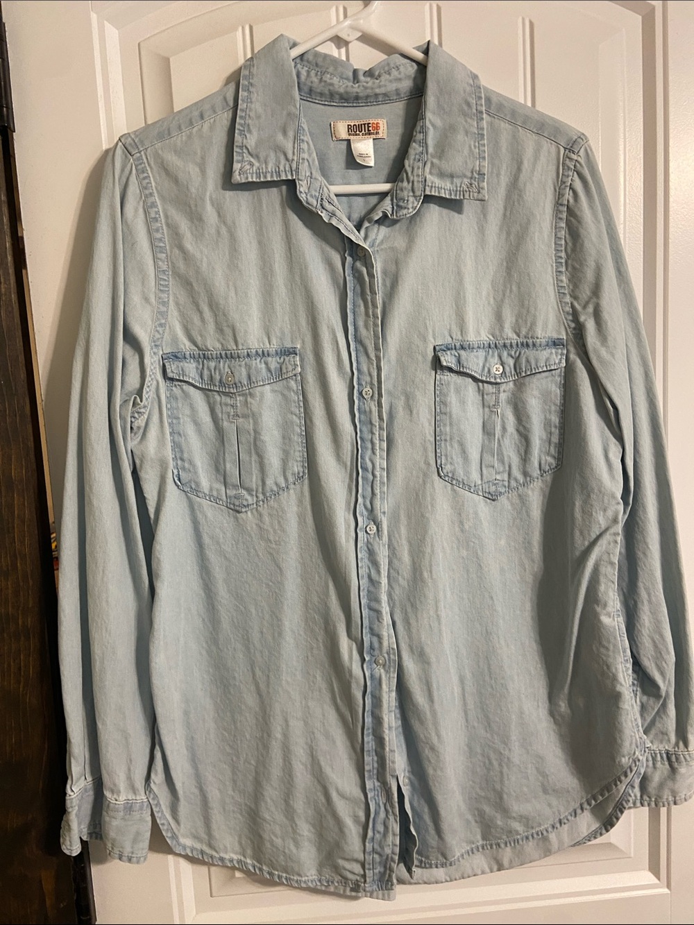 Route 66 Pale Blue Denim Shirt